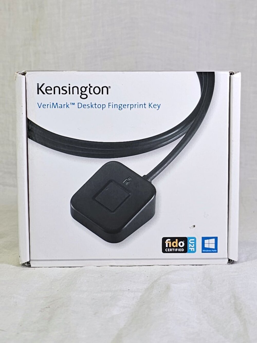 NIB Kensington VeriMark K62330WW Desktop Fingerprint Key Reader USB Scanner